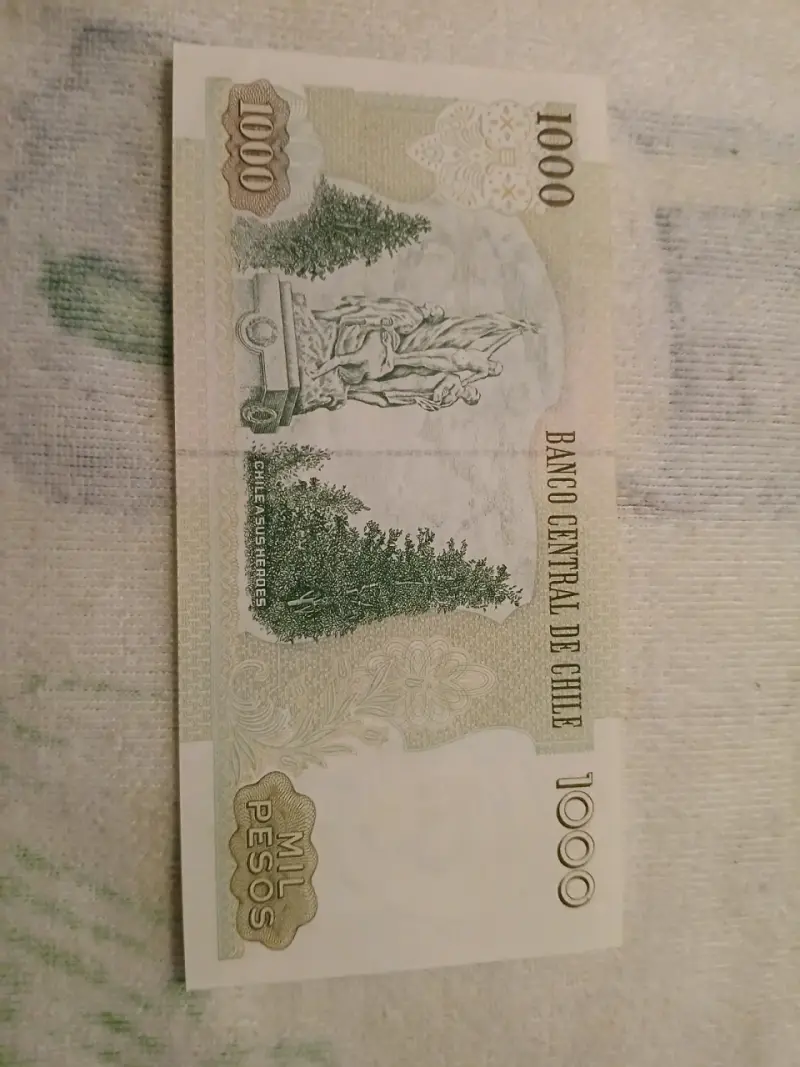 Billete chileno 1000 pesos 2001 UNC - 2