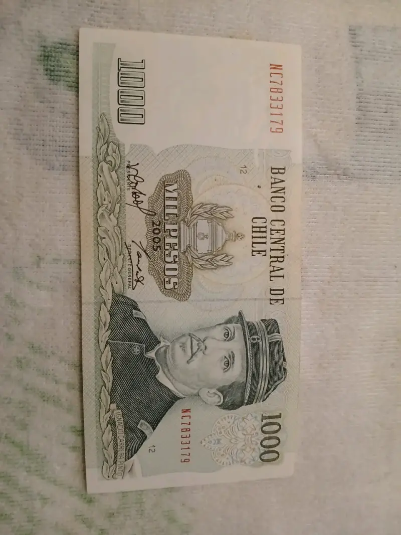Billete chileno de 1000 pesos 2005 UNC - 1