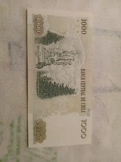 Billete chileno de 1000 pesos 2005 UNC - miniatura 2