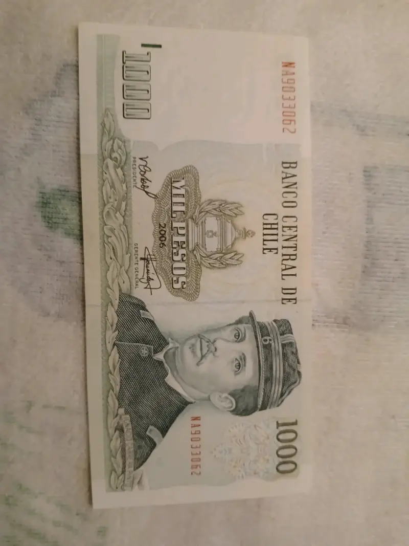Billete de 1000 pesos chileno 2006 UNC - 1