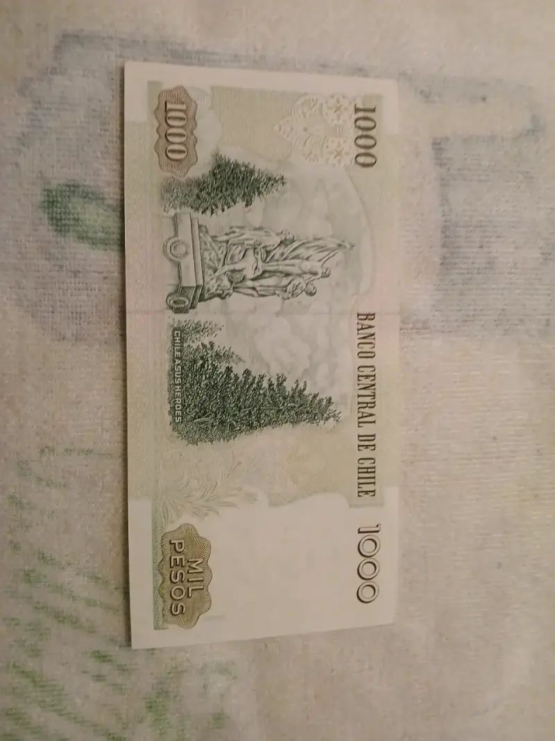 Billete chileno de 1000 pesos 2007 UNC - 2