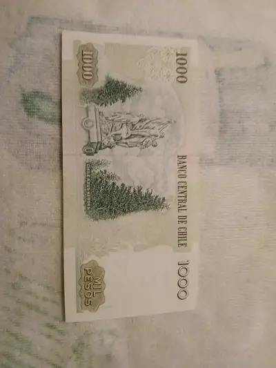 Billete chileno de 1000 pesos 2007 UNC - miniatura 2