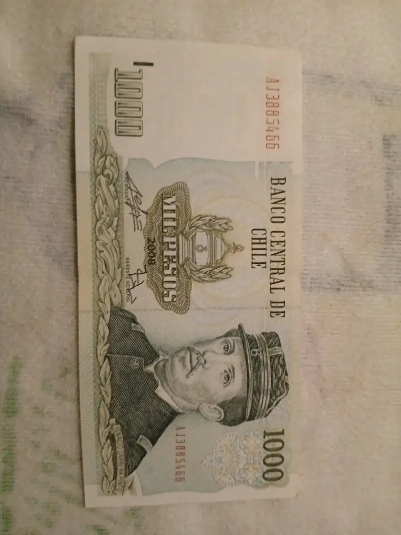 Billete chileno de 1000 pesos 2008 UNC - 1