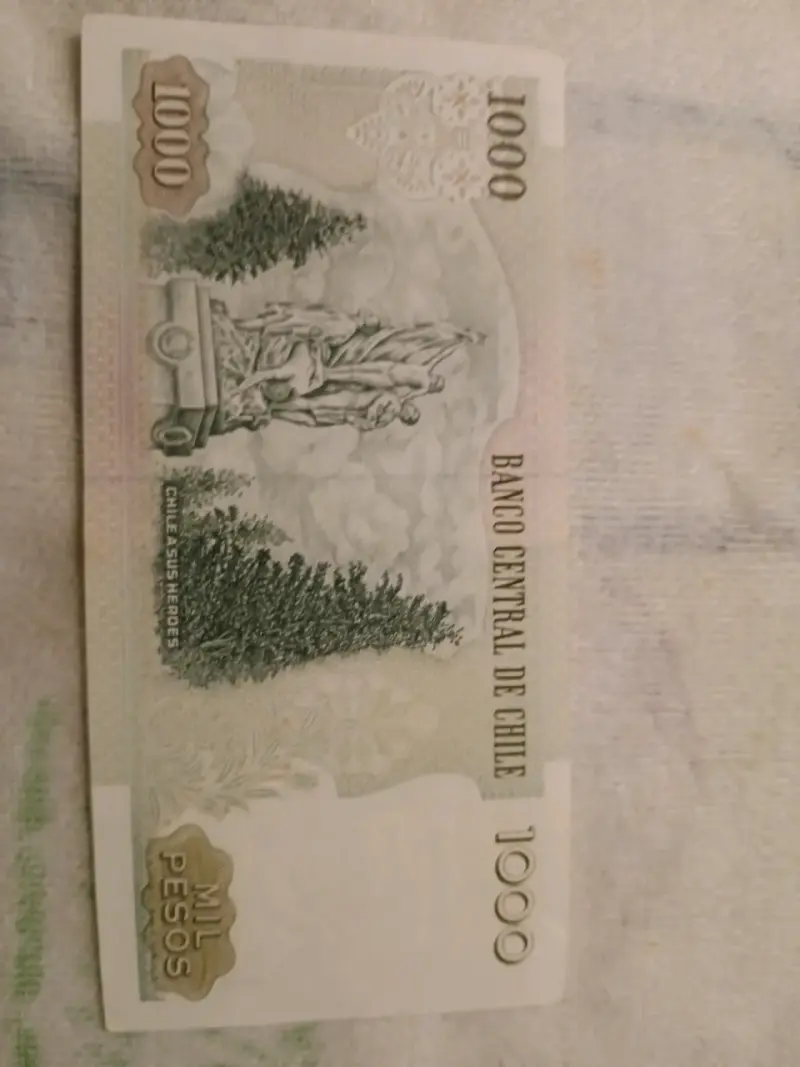 Billete chileno de 1000 pesos 2008 UNC - 2