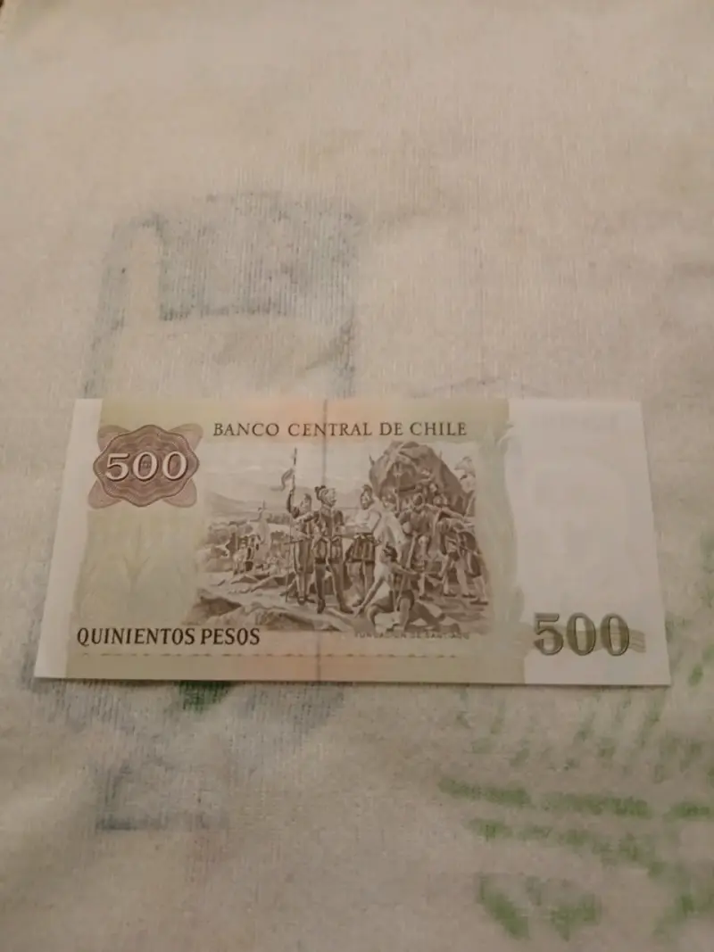 Billete de 500 pesos chilenos UNC 1998 - 2