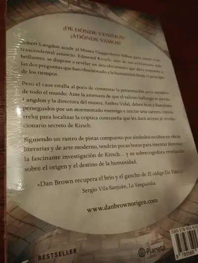 Libro Origen Dan Brown - miniatura 3