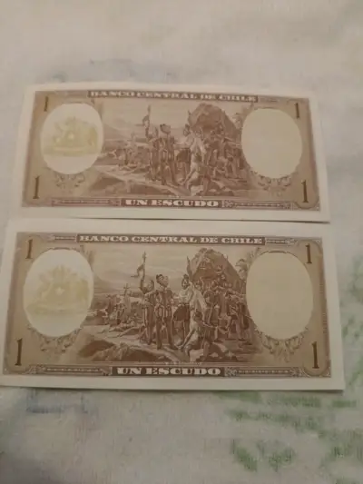 Billetes antiguos de un escudo UNC - miniatura 2