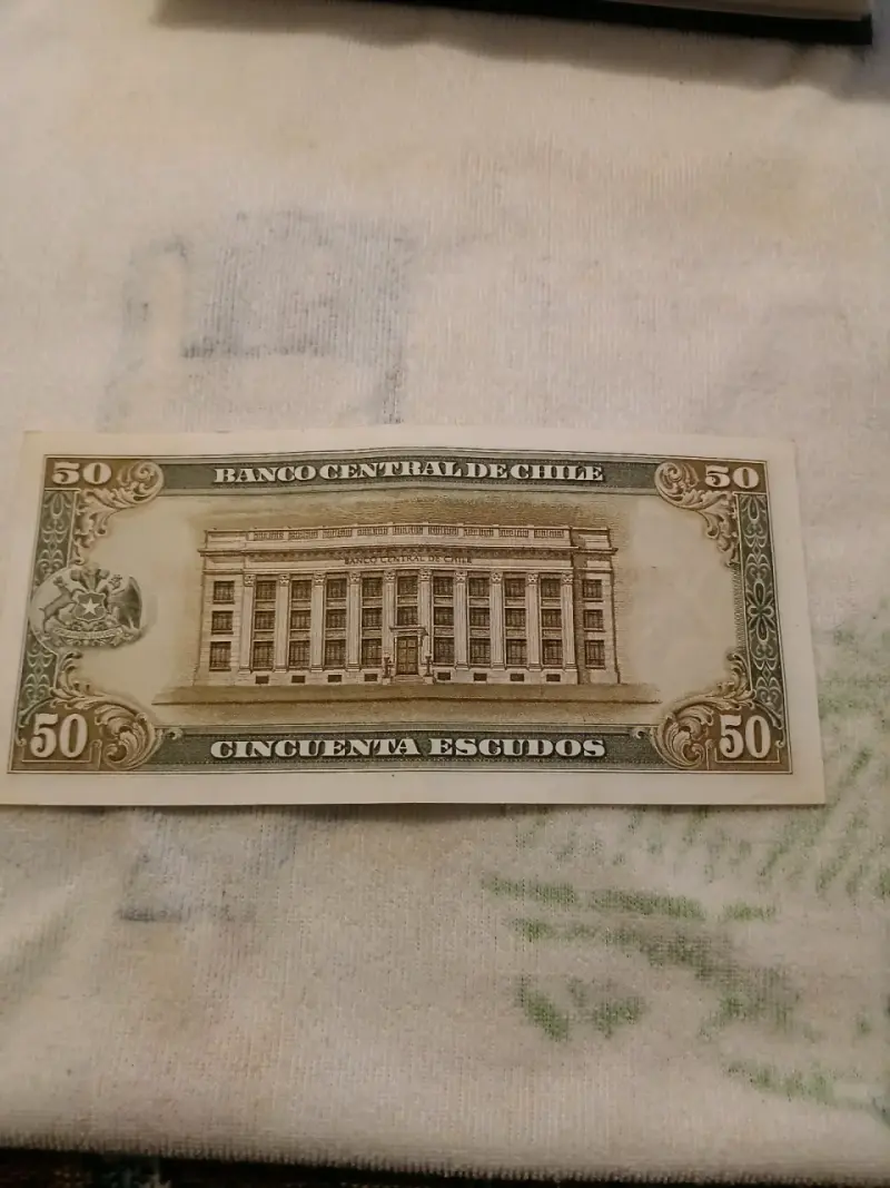 Billete 50 Escudos Chile UNC - 2