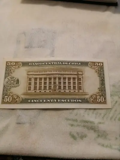 Billete 50 Escudos Chile UNC - miniatura 2