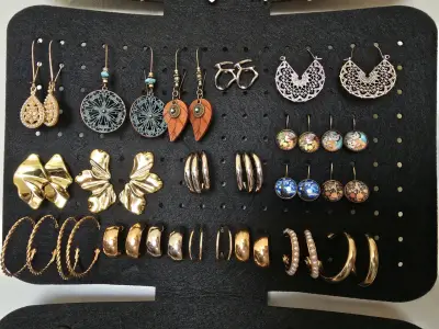 Set de aretes variados bohemios - miniatura 2