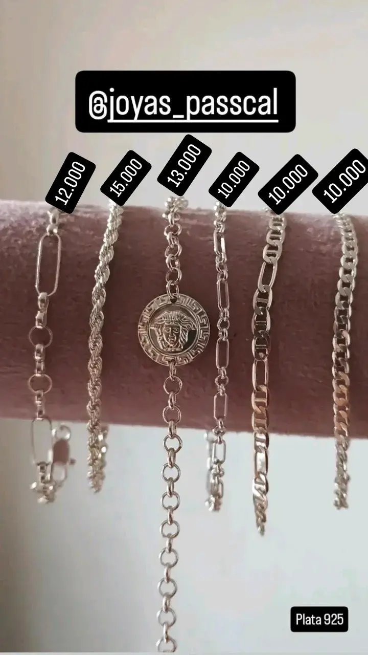 Pulseras de plata 925
