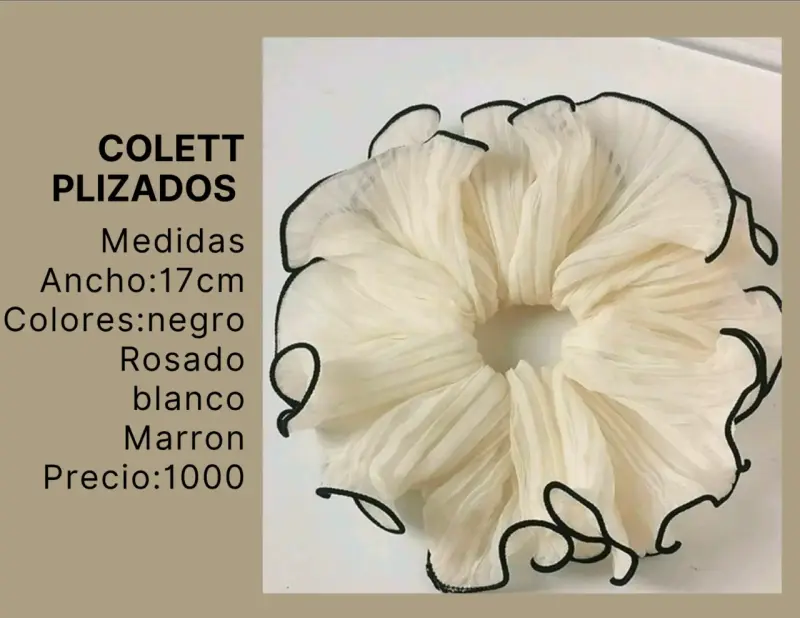 Colett plizado beige elegante - 1