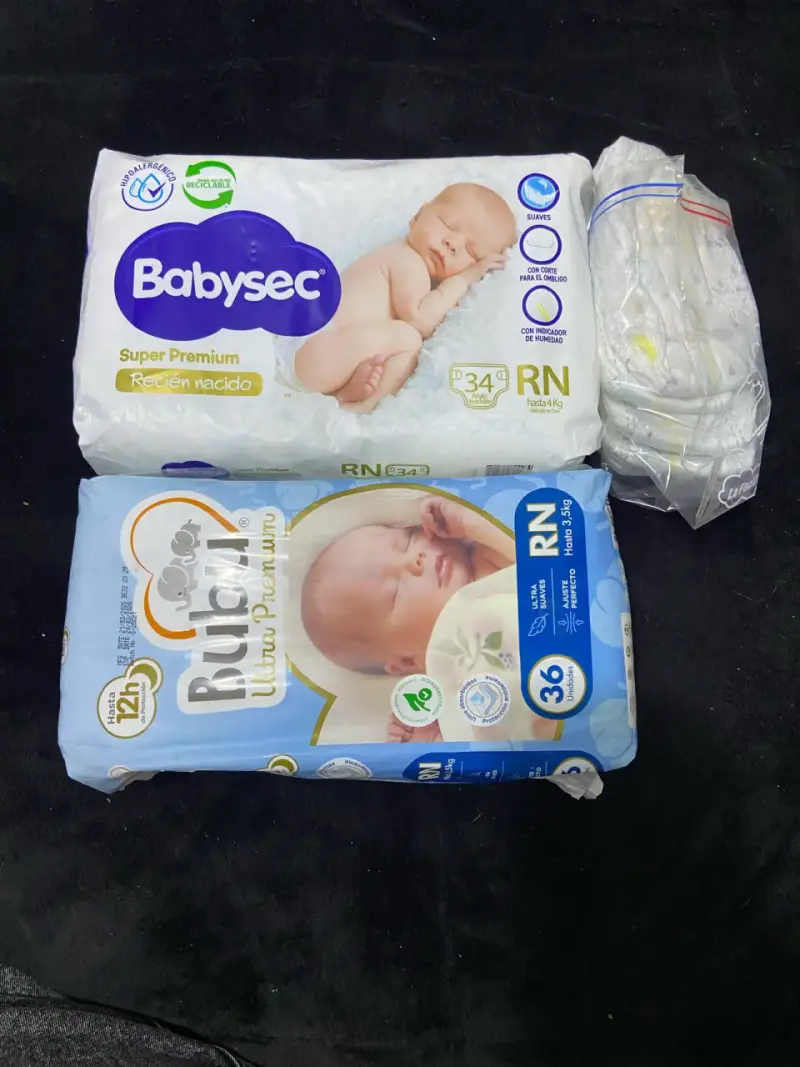 Pañales para recién nacido Babysec y Ruler