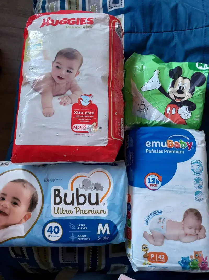 Set de pañales de varios tamaños