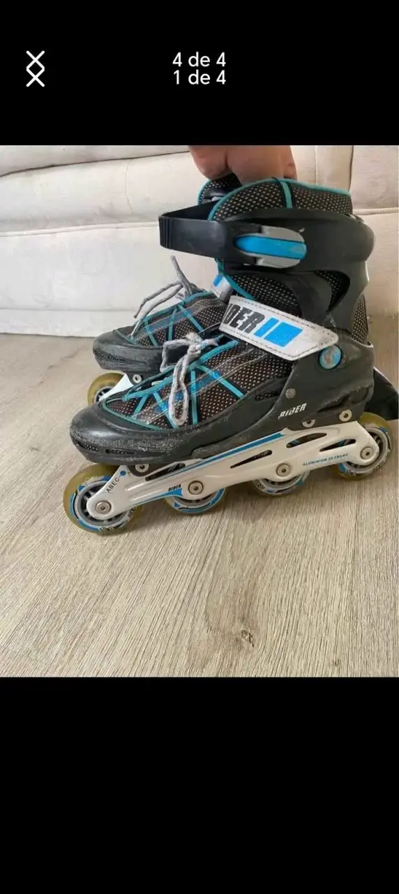 Patines en línea azules y negros - 1