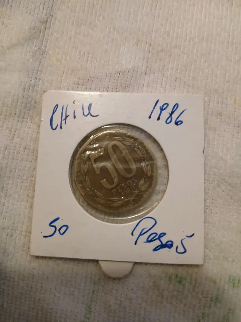 Moneda chilena 50 pesos 1986 - 1
