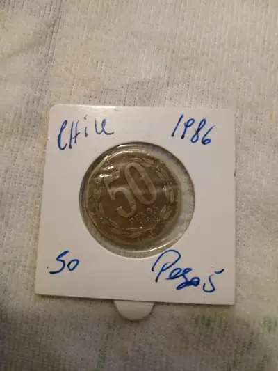 Moneda chilena 50 pesos 1986 - miniatura 1