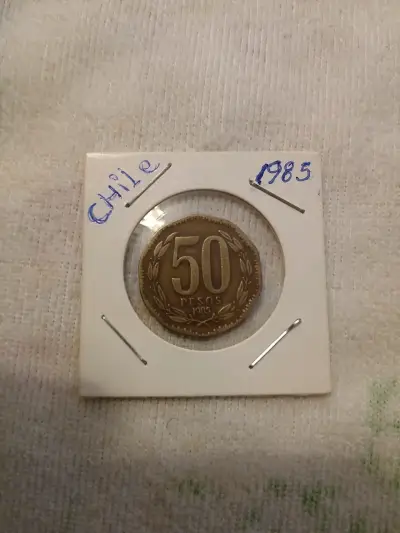Moneda chilena 50 pesos 1985 - miniatura 1