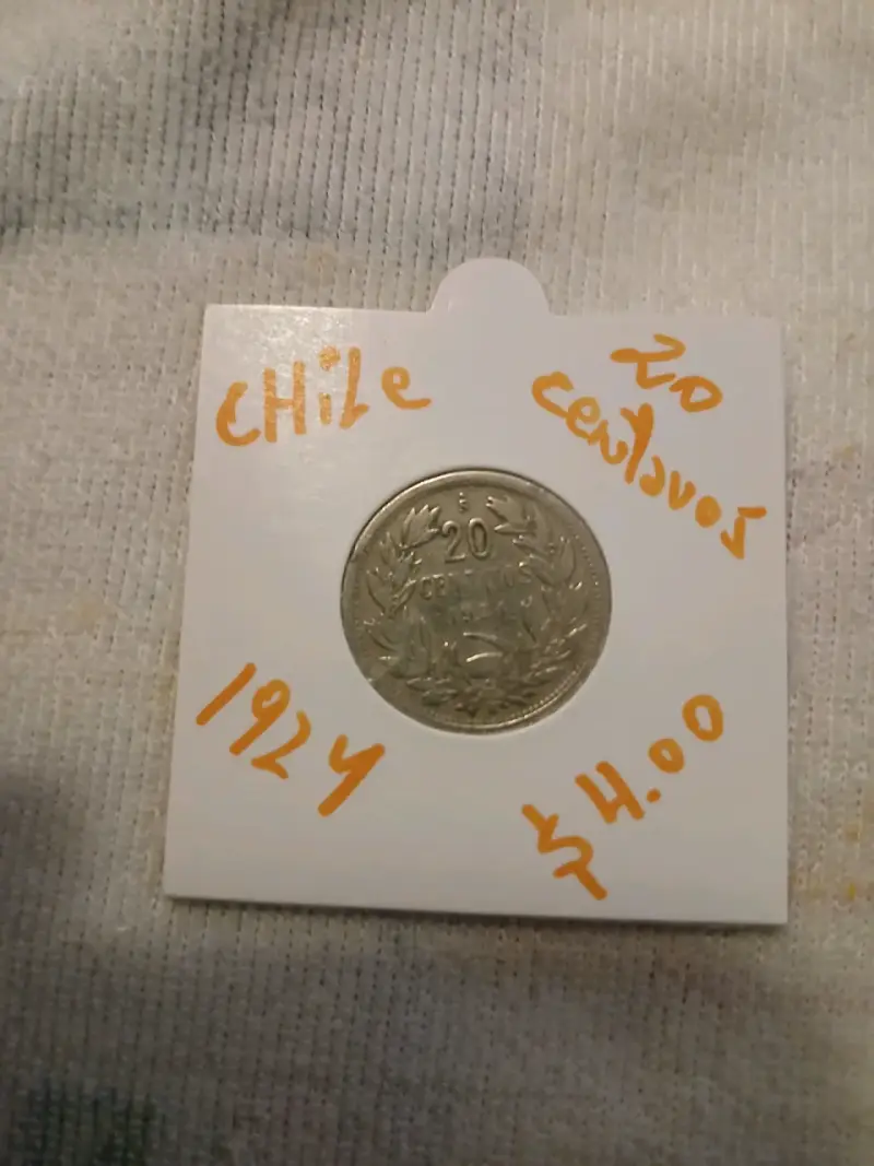 Moneda chilena 20 centavos 1924 - 1
