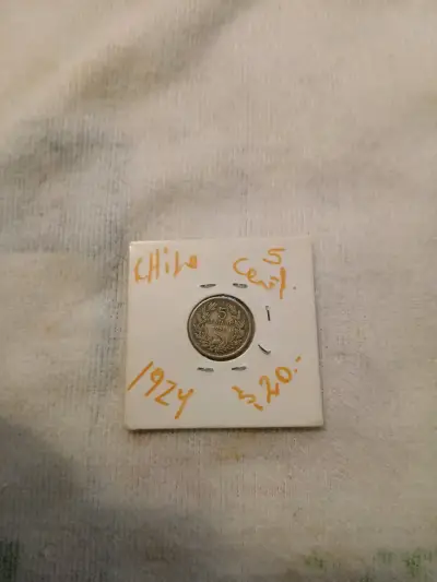 Moneda 5 centavos 1924 Chile - miniatura 1