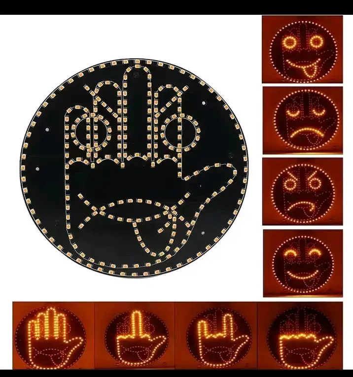 Pantalla LED con caritas animadas - 1