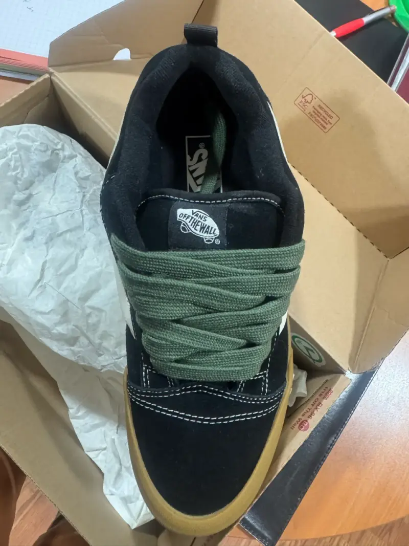 Zapatillas Vans negro y verde - 1