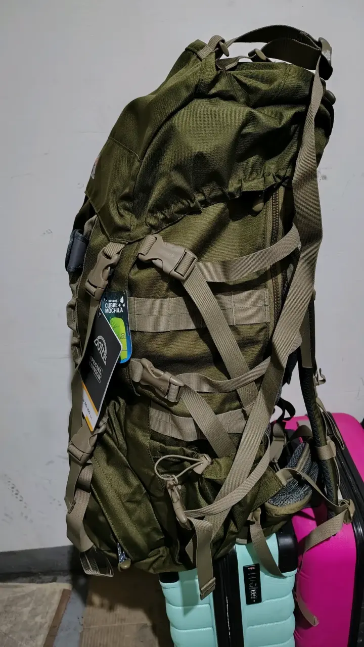 Mochila de viaje verde militar Doite - 1