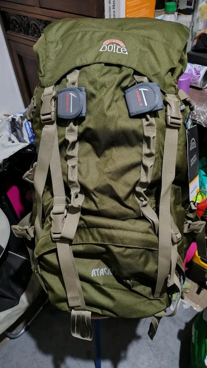 Mochila de viaje verde militar Doite - 2