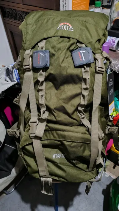 Mochila de viaje verde militar Doite - miniatura 2