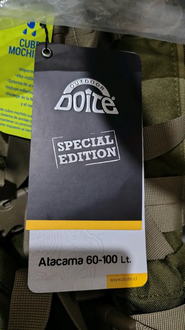 Mochila de viaje verde militar Doite - 4