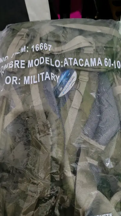 Mochila de viaje verde militar Doite - miniatura 5