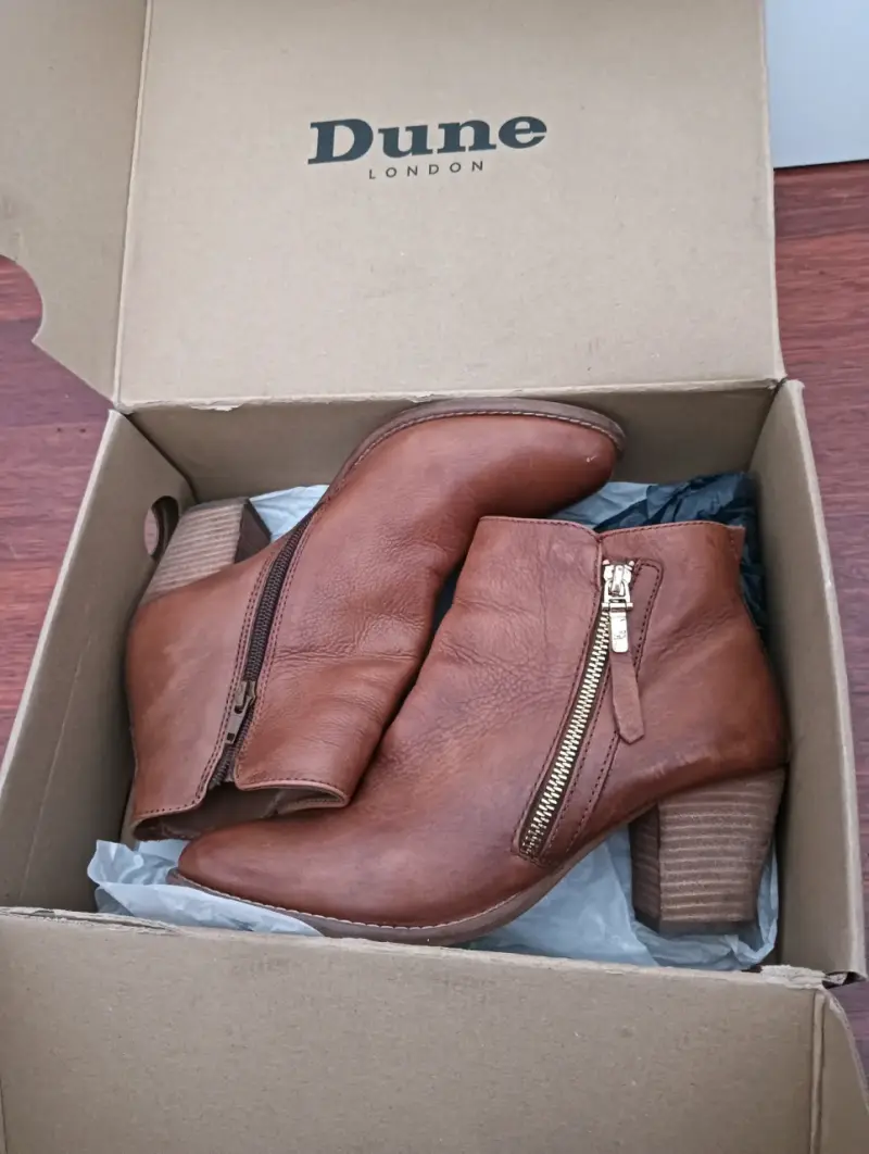 Botines de cuero Dune marrones - 1