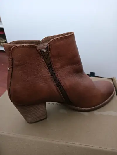Botines de cuero Dune marrones - miniatura 3