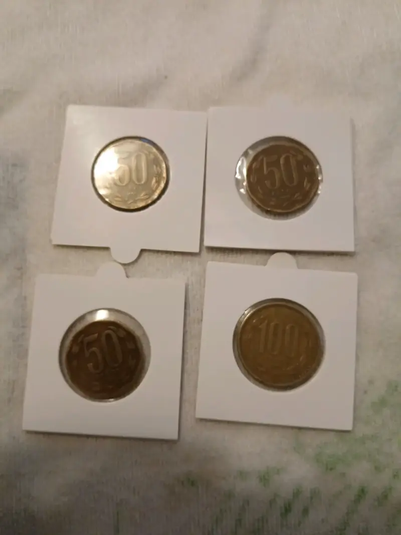 Set de monedas antiguas chilenas - 1