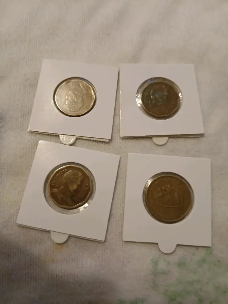 Set de monedas antiguas chilenas - 2