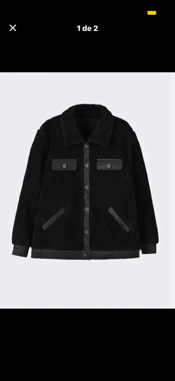 Raindoor Chaqueta negra de forro polar - 1
