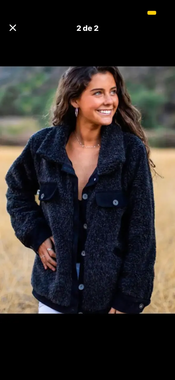 Raindoor Chaqueta negra de forro polar - 2