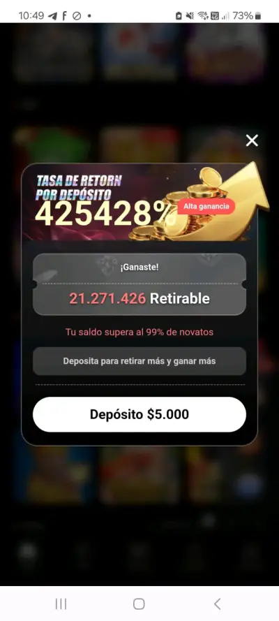 Juego con ganancias incluidad Funcionando - miniatura 1