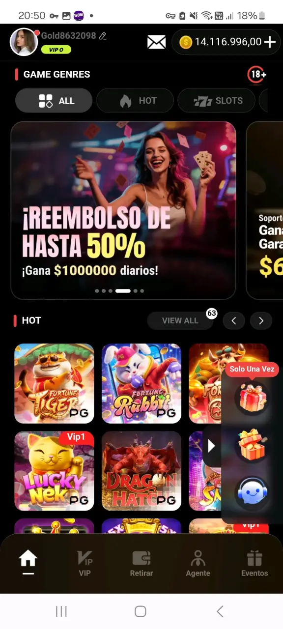 Juego con ganancias incluidad Funcionando - 3