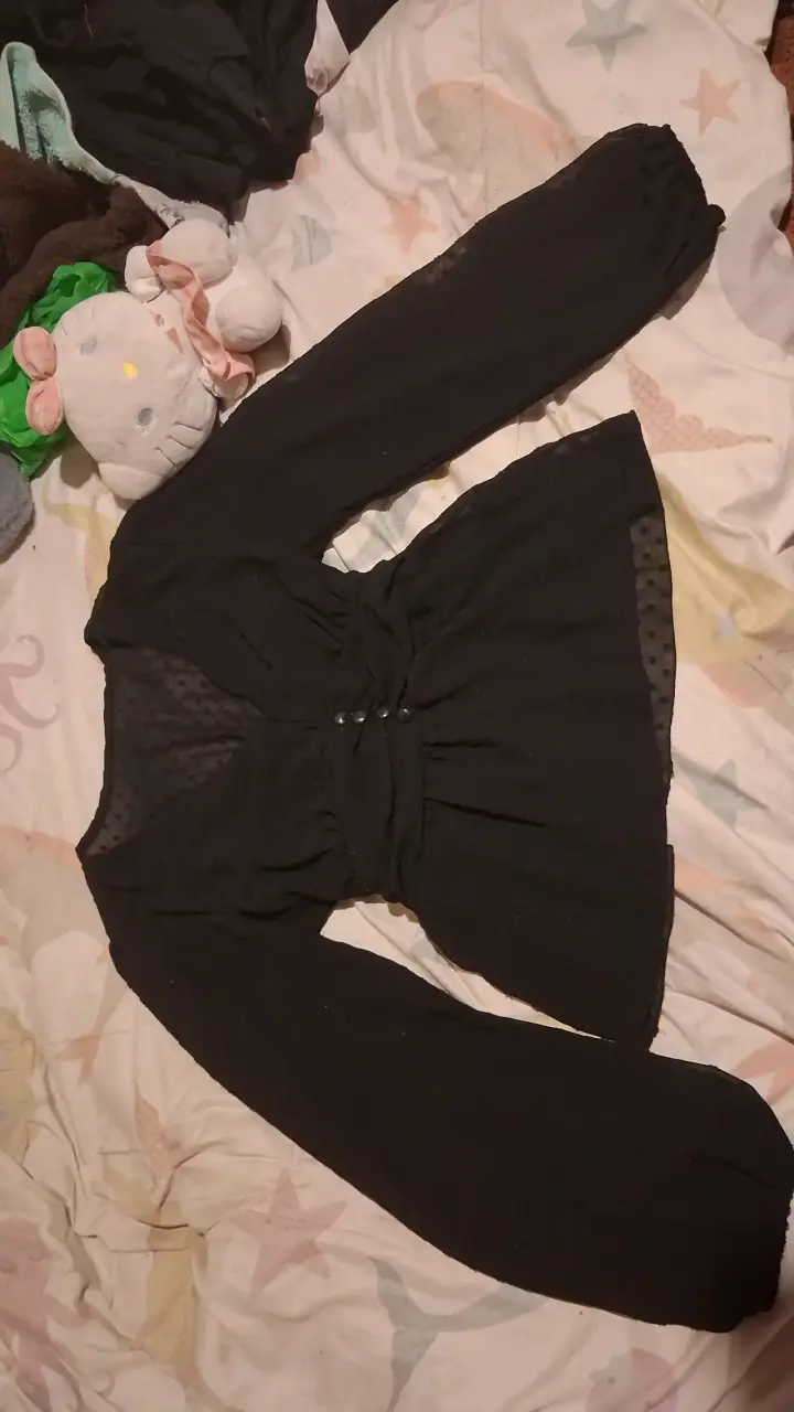 Blusa negra manga larga - 5