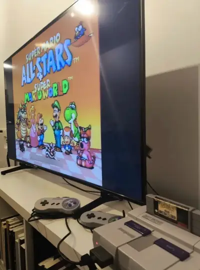 Super Nintendo SNES con 2 controles y 9 juegos - miniatura 6