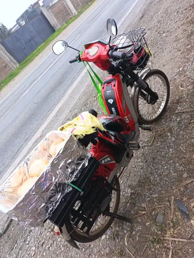 Bicicleta eléctrica roja - miniatura 5