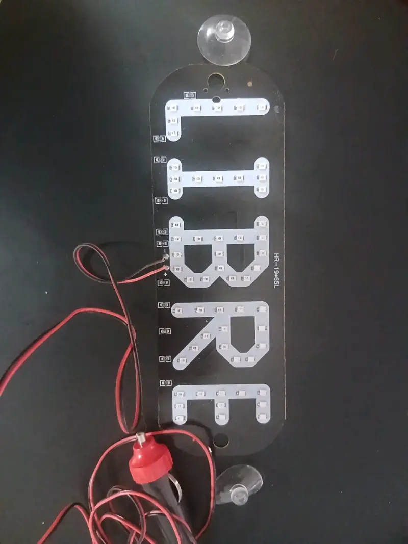 Letrero LED abierto LIBRE - 1