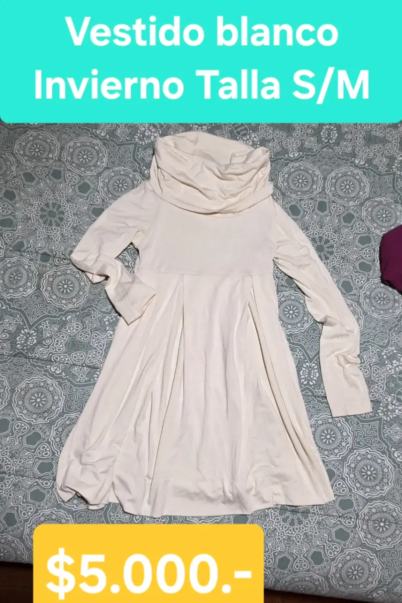 Vestido blanco de invierno