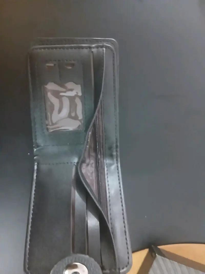 Billetera negra compacta - 3