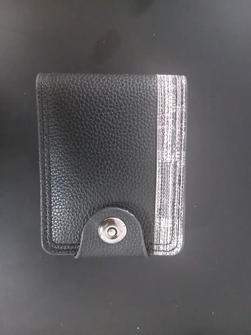 Billetera negra compacta - 4