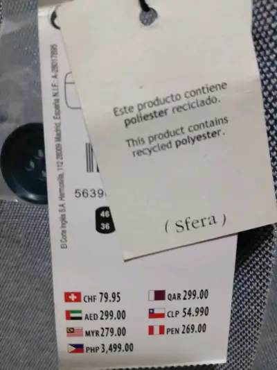 Veston gris marca Sfera - miniatura 5