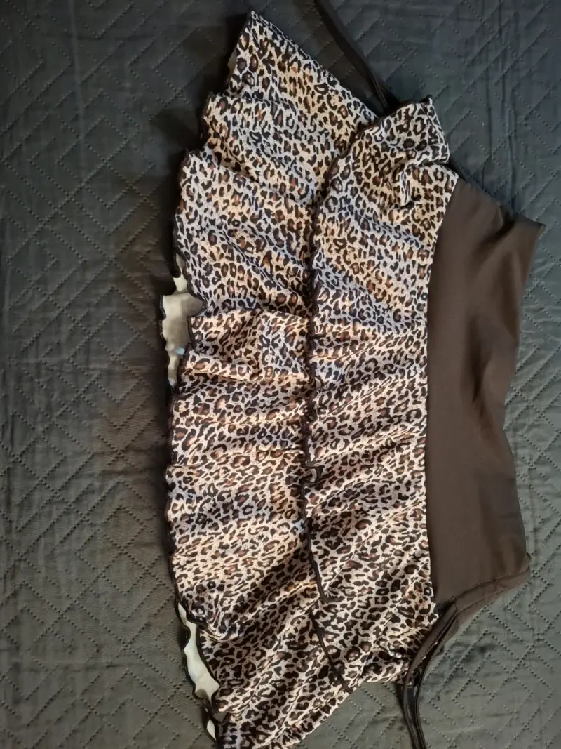 Falda corta estampado animal print
