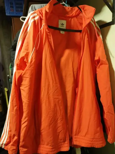 Chaqueta deportiva naranja Adidas - miniatura 1