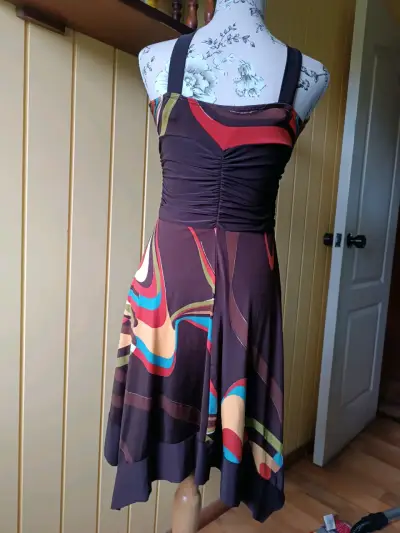 Vestido estampado multicolor - miniatura 2